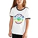 ZAZAHUI Dantdm Shirt Youth Causal Short Sleeve T-Shirt for Girl （M） Black