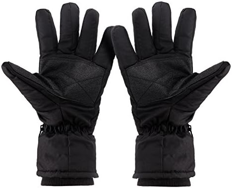 JJseason Men's Winter Gloves Fashion Outdoor Gloves Warm Waterproof Gloves Cycling Biking Gloves Snowmobile Snowboard Ski Gloves Athletic Gloves Mittens (Black)
