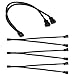 PWM Fan Cable, Dayree 4pcs Computer PC Fan Power Case Black Fan Splitter Cable 1 to 2 Converter for ATX Computer Case Cooling Fans
