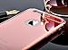 iPhone 6 Case,Roybens Luxury 2 in 1 [Air Aluminum Bumper + Acrylic Back Plate] Back Mirror Anti-Scratch Case Cover for Apple iPhone 6/6S - Rose Gold