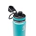 Takeya Originals 24 oz Vacuum Insulated Stainless Steel Water Bottle with Spout Lid, Ocean