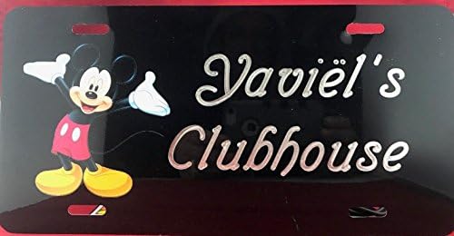 Mickey Mouse Disney Custom Personalized Name Plate Monogrammed Sign Wall Engrave