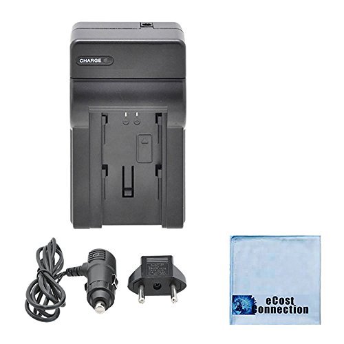 ENEL23 Home / Car Pro Charger For Nikon COOLPIX P600 + Microfiber Cloth
