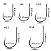 Goture 500 Pcs Small Size High Carbon Steel Fishing Hooks Have #3-12 Size with Box Set Fishing Gear Equipment Accessories
