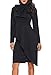 Dokotoo Womens Fashion Ladies Vintage Elegant Formal Tie High Neck Long Sleeve High Waist Peplum Bodycon Pencil Midi Party Dresses Under 20 Black Large