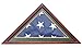 DisplayGifts Case Display for Memorial Burial Flag 5 X 9-Mahogany Finish