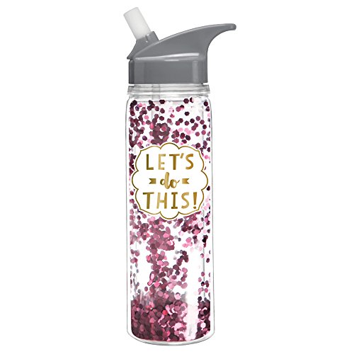 Slant 18 oz let s do this confetti loop water bottle