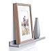 Wallniture Modern Design Floating Picture Display Ledge Wall Mountable Shelf 22 Inches Long Gray