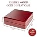 Symbol Arts - Display Case for Coins/Medals - Cherry Wood - Fits 1.75 Inch Coins/Medals