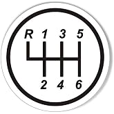 Save Our Manual Transmissions Gear Shift Pattern Bumper Sticker (White)