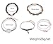 Natural Link Chain Bracelet Set Heart Handmade Boho Resin Adjustable Rope Bracelet for Unisex,Pendant Bracelet Five-Piece