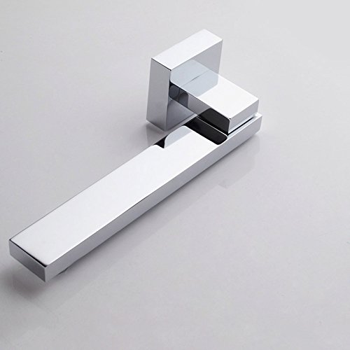 JiaYouJia Wall Mount 180-Degree Swiveling Solid Brass Tub Filler Spout Chrome