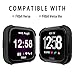 Landhoo Clear Case for Fitbit Versa 2 Screen Protector Covers Accessories,Hard Bling PC HD PMMA Tempered Glass Protective Bumper Frame for Women Watch.
