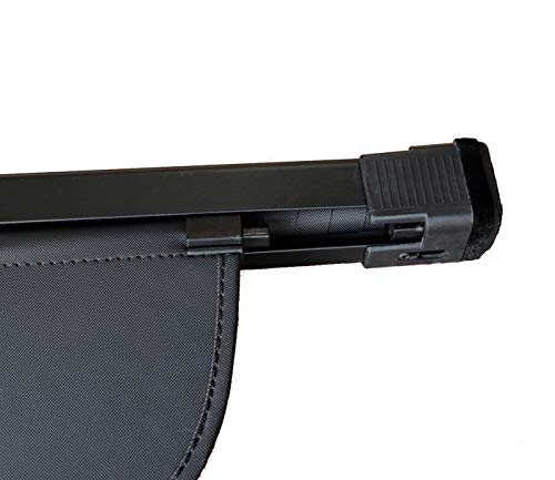 TMB Motorsports Retractable Cargo Cover for 2014 to Present Nissan Rogue or Xtrail Black - Thumbnail 2