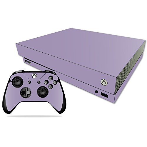 MightySkins Skin Compatible with Microsoft Xbox One X - Solid Lavender | Protec…