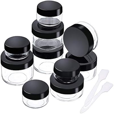 5g X 20 White Double Wall Cream Plastic Makeup Jar Container Empty