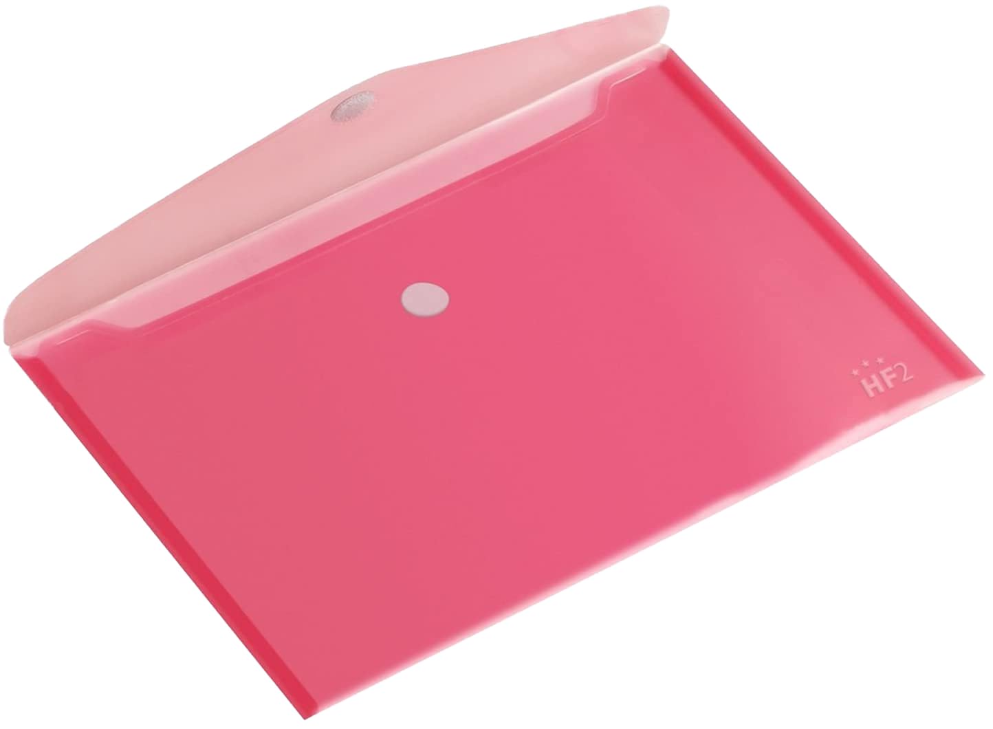 Europel Pack of 10 Wallet Folder | A5 Size | Envelope Document Folder with Hook & Loop Closure | Clear Red | for Home, Offices, School & Businesses | Landscape Document Organizer & Holder