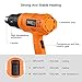 Professional Heat Gun 1500W 122℉~1022℉(50℃~550℃) - Adjustable 3 Temp/Flow-settings, Unique Cooling Mode, 4 Nozzle Attachments(Working Time Over 500 Hrs) - HGP70AC