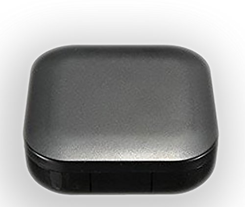 Actopus Portable Cute Travel Contact Lens Case Eye Care Kit Holder Mirror Box Black