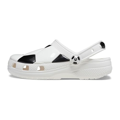 Crocs Unisex Kids Clog,Classic Soccer Ball Clog T,White/Black,10 UK Child