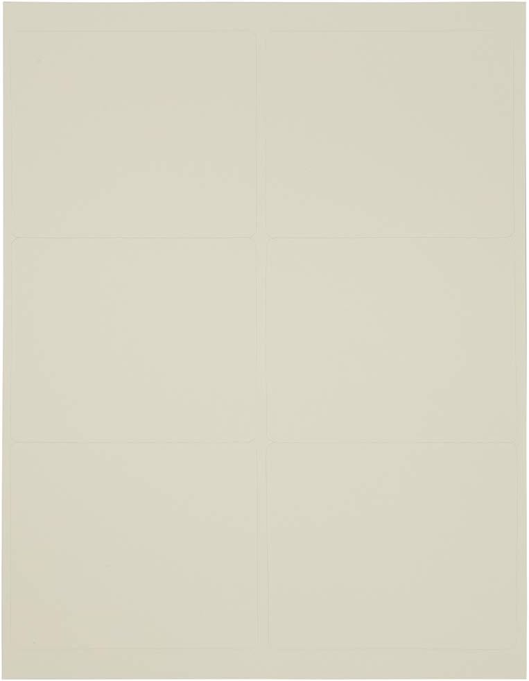 JAM PAPER Shipping Address Labels - Large - 3 1/3 x 4 - Ivory - 120/Pack : Office Products