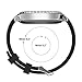Gear S2 Classic Bands, Gear Sport Band Silicone Strap Quick, Black, Size 20mm