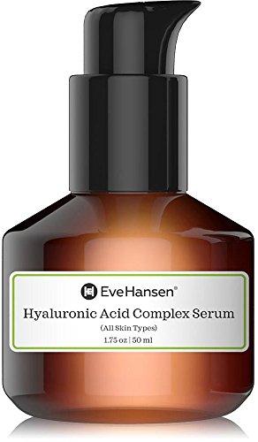 Complex Hyaluronic Acid Serum - NATURAL & ORGANIC INGREDIENTS! Anti Aging Skincare. Hydrating, moisturizing, & brightening face serum used as skin toner, plumper, & wrinkle filler. Vegan!