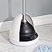iDesign Plastic Toilet Plunger Holder & Cover, The Una Collection – 6.5