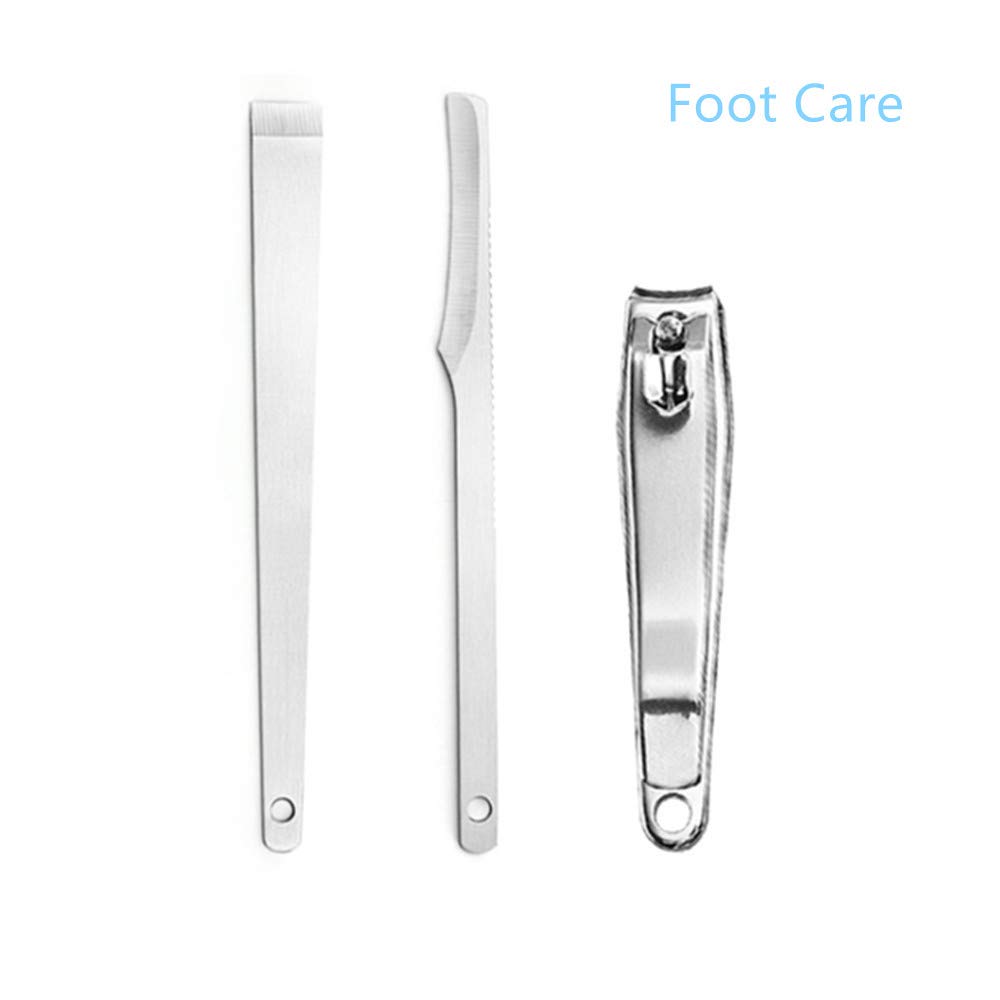 Manicure Set, Nail Clippers, 15 PCS Pedicure Kit With Stainless Steel, Perfect Gift with Black Case for Women and Men : Beauty