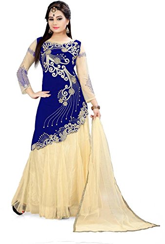 women's velvet & net resam & zari embroidary work semi-stitched lehenga choli(zoya-2)