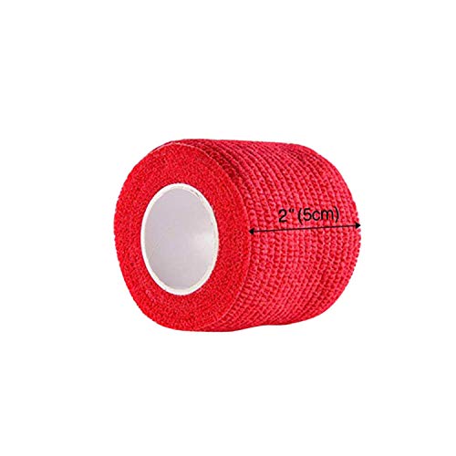 Self-Adhesive Cohesive Wrap Bandage Tape by MANSHU, Self-Adhesive Bandage Rolls,Elastic Non-Woven, FDA Approved, 12 Rolls, Assorted Colors (2Inches x 5Yards) - Thumbnail 2