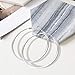 3 Pairs Silver Hoop Earrings for Women- 925 Sterling Silver Big Hoop Earrings for Girls Gifts (30mm/40mm/50mm)