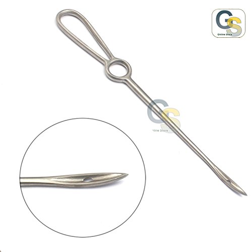 G.S BUHNER Insertion Needle 11" Stainless Steel Prolapse Sheep Veterinary Best Quality