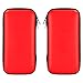 Shockproof Carrying Case, iMangoo Hard Protective EVA Case Impact Resistant Travel Power Bank Pouch Bag USB Cable Organizer Sleeve Pocket Accessories Earphone Pouch Smooth Coating Zipper Wallet Redthumb 1
