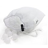 Sous Vide Cooking Water Balls 250 Count with Mesh Drying Bag, Minimum Heat Loss & Water Evaporation, BPA Free, for Sous Vide Cooker and Immersion Circulator (250, White Balls)