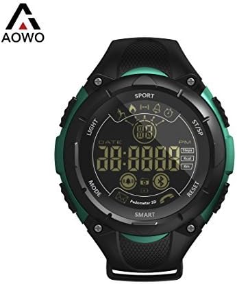 AOWO X7 Sports Smart Watch Men Digital Bluetooth Smart Watch IP68 Waterproof 5ATM Call SMS Notification Sport Smartwatch with LED Backlight for Android iOS iPhone (Green)