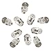 Mumaxun 10pcs F Type Push On Quick Coax Connectors Adapter for Antenna RVers Satellite Dish Cable TV Internet RV Trailer Coax Cable