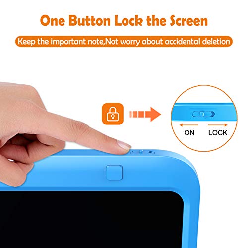 LCD Writing Tablet, Coovee 12 Inch Digital Ewriter Electronic Graphics Tablet Portable Mini Board Handwriting Pad Drawing Tablet with Memory Lock Suitable for Kids Home School Office - Thumbnail 3