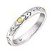 Silpada 'Varied Details' Etched Band Ring in Sterling Silver and Brass, Size 9, Size 9