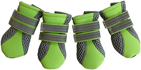 HiPaw Breathable Mesh Dog Boots For Small Dog Nonslip Sole Paw Protector Summer