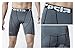TSLA Men's Athletic Compression Shorts, Sports Performance Active Cool Dry Running Tights, Zero Grey, Large