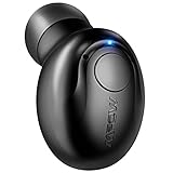 Mpow [Gen-2] Bluetooth Earbud, 6-Hrs Playtime Bluetooth Earpiece, V4.1 Mini Bluetooth Headphones with Microphone, Smallest Invisible Car Wireless Headset for Cell Phone(Single Earbud, Two Charger)