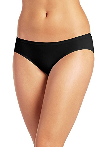 Jockey Women's Underwear Seamfree Air Bikini, black, 5