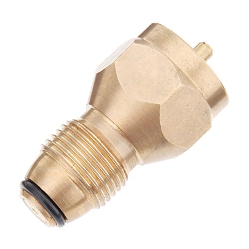 Iglobalbuy Universal 1lb Propane Tank Refill Adapter Safe Tank Fill Attachment Brass Regulator Valve Accessory Fits All 1 lb Cylinder Tanks LP Gas Cylinder Canister Filler Coupler