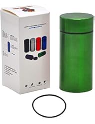Stash Jar - Airtight Water Proof/ Smell Proof Aluminum Herb Container Bottle (GREEN)