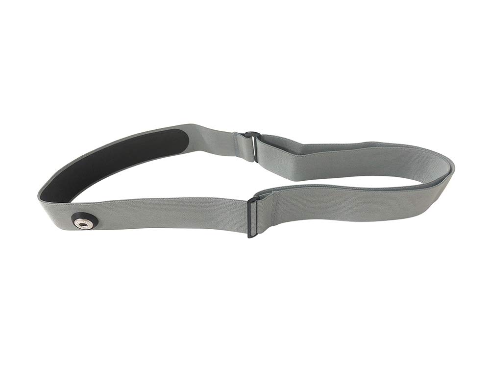 TAOPE Elastic Sport Heart Rate Monitor Adjustable Chest Mount Belt Strap Bands Fitness Equipment for Garmin Wahoo - Gray