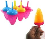 1pc 6 Section Swirl Ice Pop Maker Mold Popsicle Dessert Cream Frozen Pops Treats