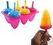 1pc 6 Section Swirl Ice Pop Maker Mold Popsicle Dessert Cream Frozen Pops Treats