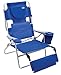 Rio Beach Face Opening Sunbed High Seat Beach Chair & Lounger, Blue