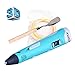 Kuman 3D Printing Pen With LCD Screen for 3D Doodler Drawing Printer Pen, 3 x 1.75mm ABS Filament Included 100B